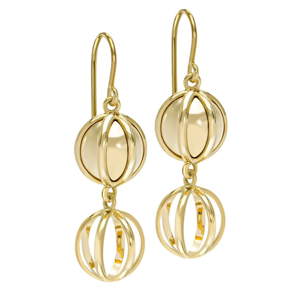 Prisma Gold Double Earrings - Provident Jewelry