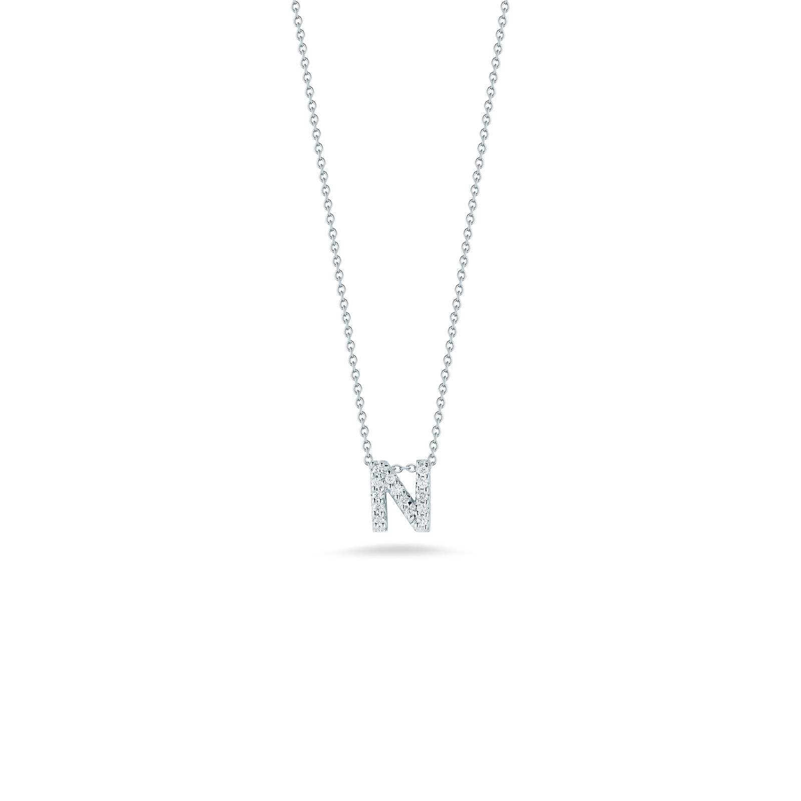 Roberto Coin Love Letter "N" Necklace