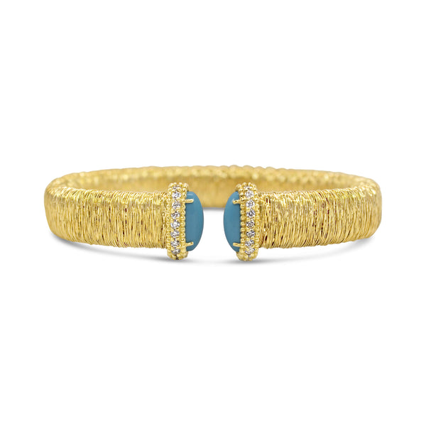 TURQUOISE AND DIAMOND BRACELET