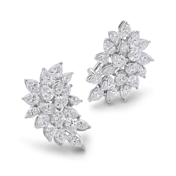 DIAMOND CLUSTER EARRINGS