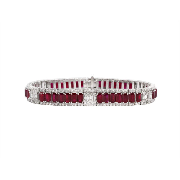 RUBY AND DIAMOND BRACELET