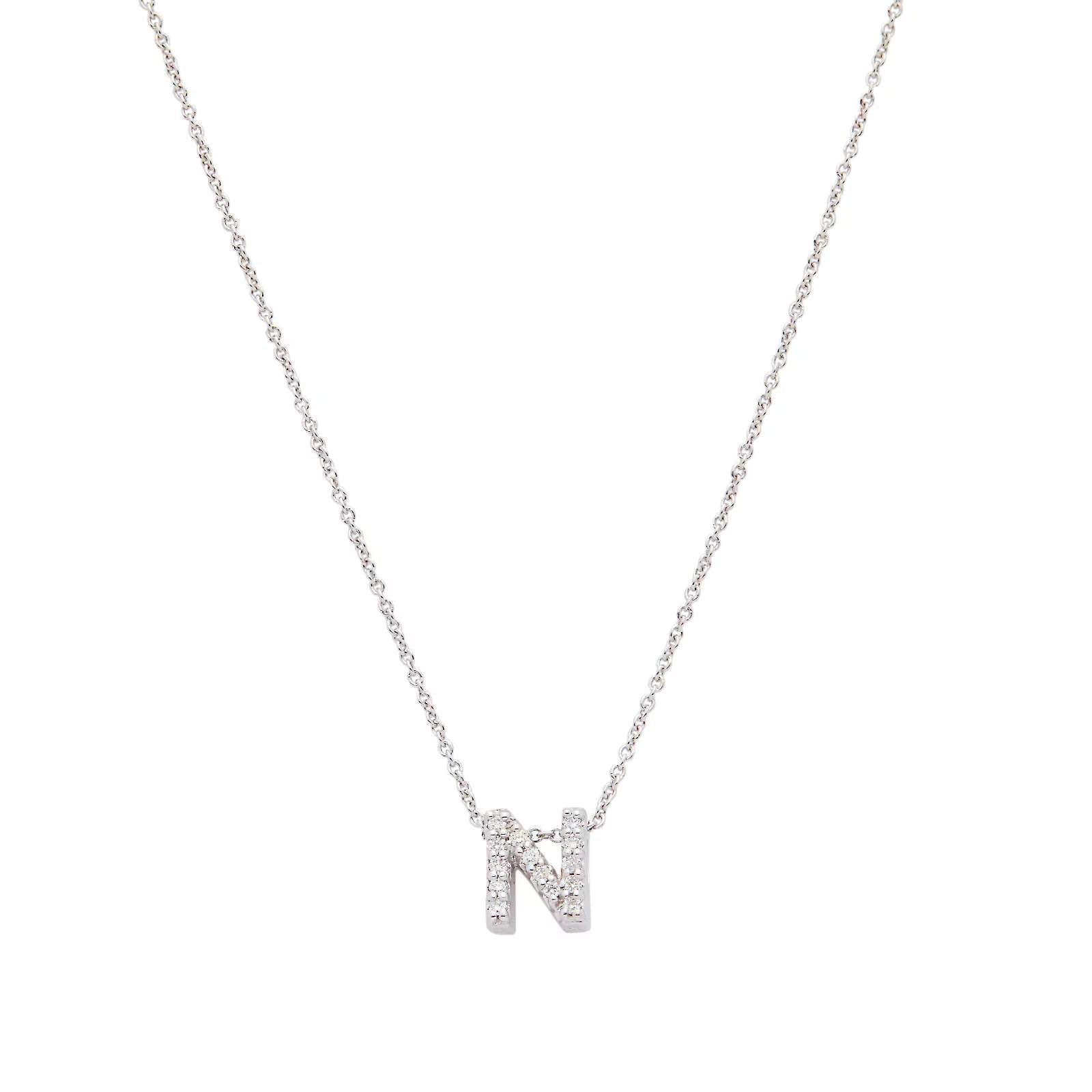 Roberto Coin Love Letter "N" Necklace