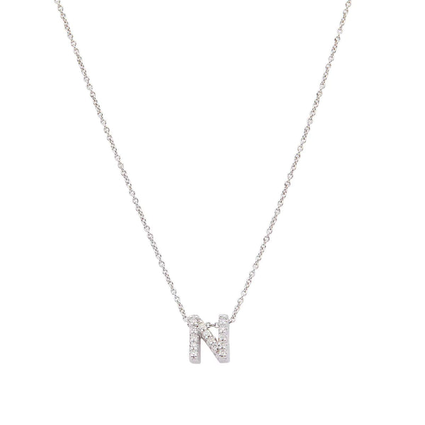 Roberto Coin Love Letter "N" Necklace