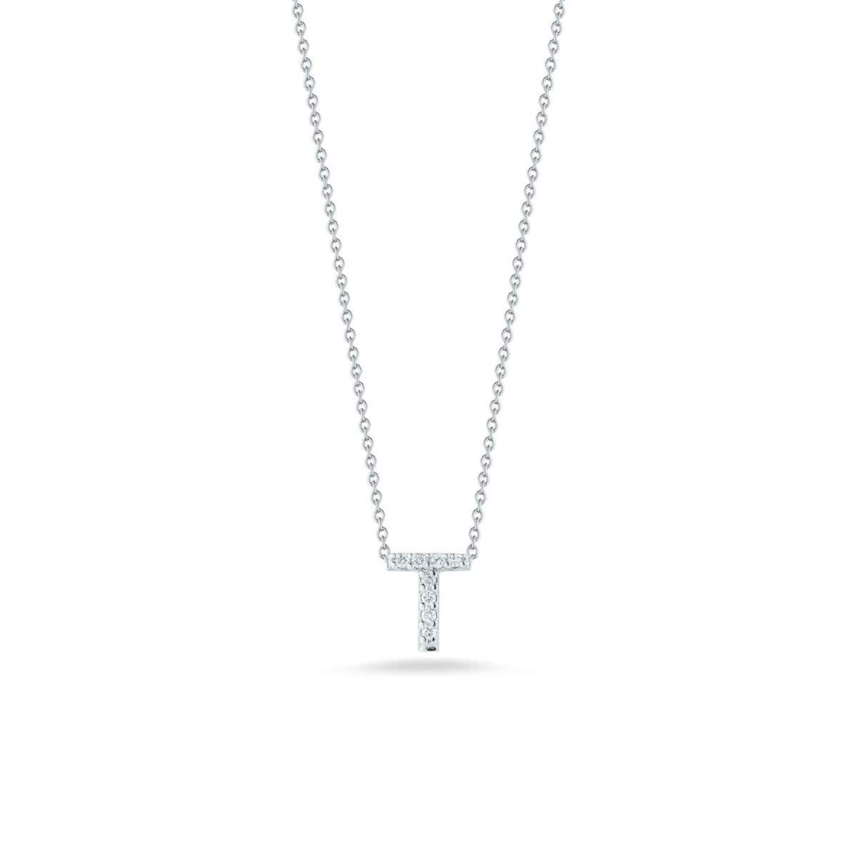 Roberto Coin Love Letter "T" Necklace