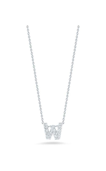 Roberto Coin Love Letter "W" Necklace