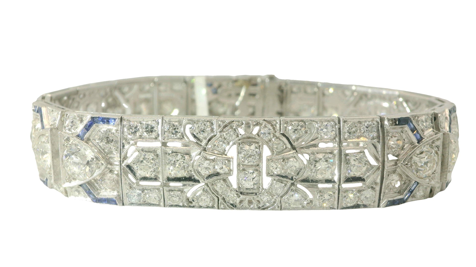 Vintage Diamond & Sapphire Bracelet