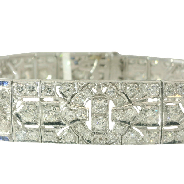 Vintage Diamond & Sapphire Bracelet