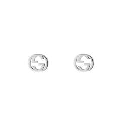 18KT WG GUCCI INTERLOCKING G EARRING