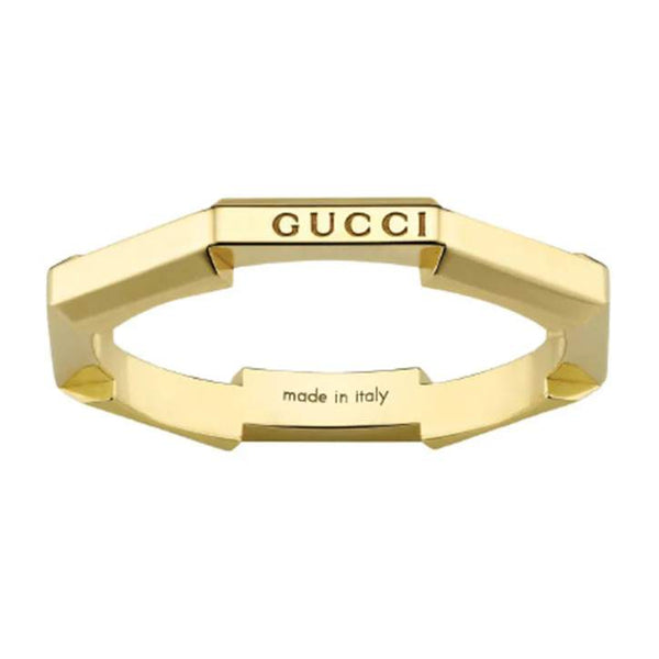 18KT YG GUCCI LINK TO LOVE RING Provident Jewelery