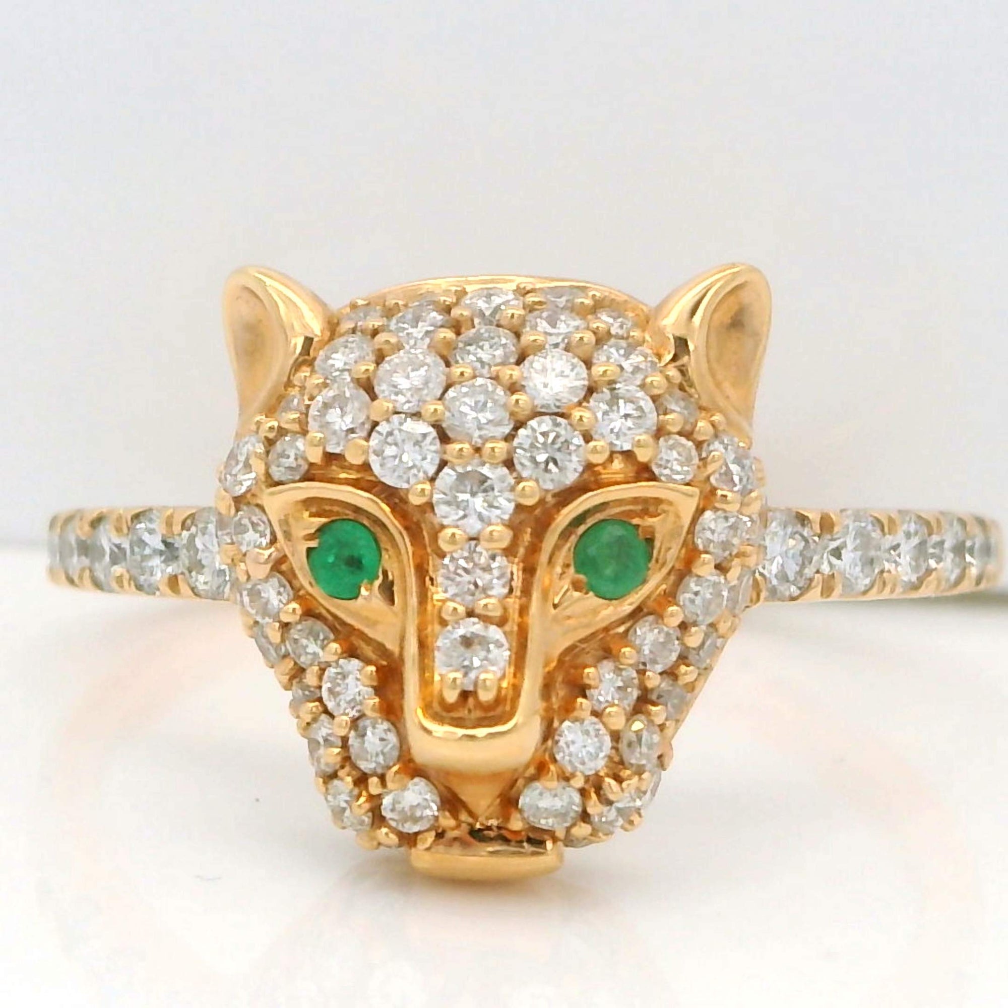 Panther Head Ring