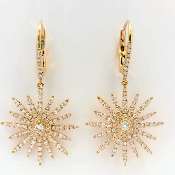 Sunburst Drop Earrings Provident Jewelery