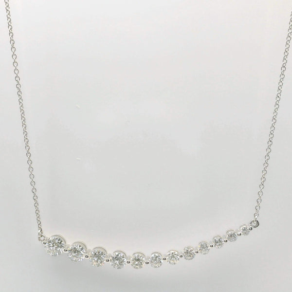Curve Bar Diamond Necklace