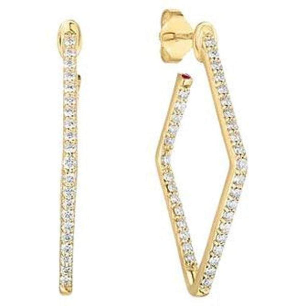 Roberto Coin Small Square Hoop Earrings