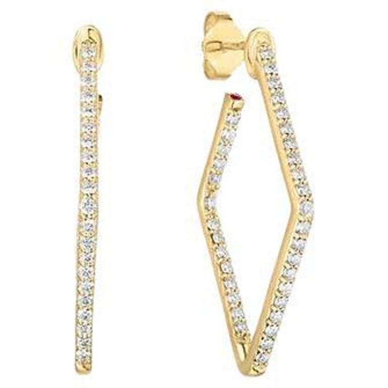 Roberto Coin Small Square Hoop Earrings