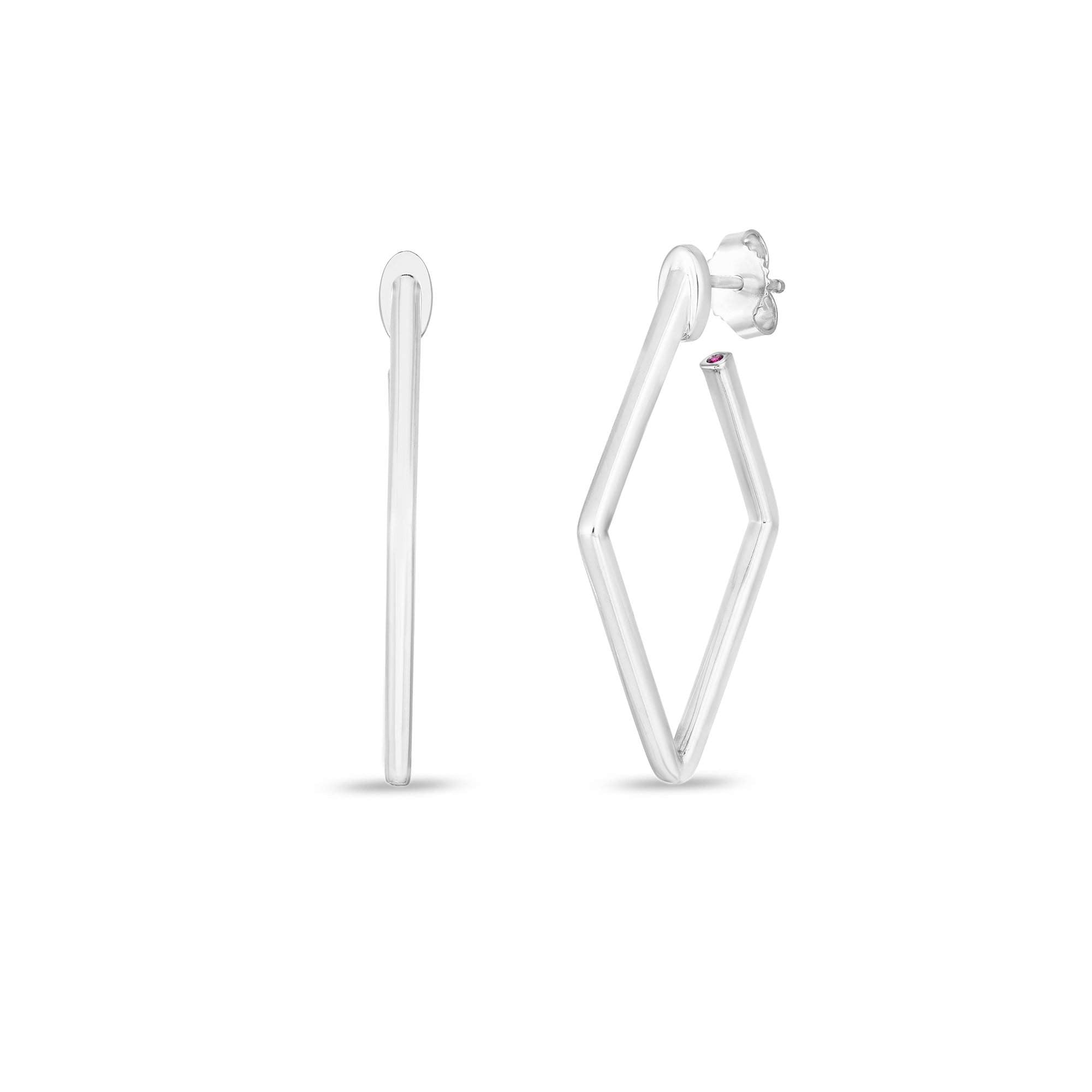 Roberto Coin Small Square Hoop Earrings