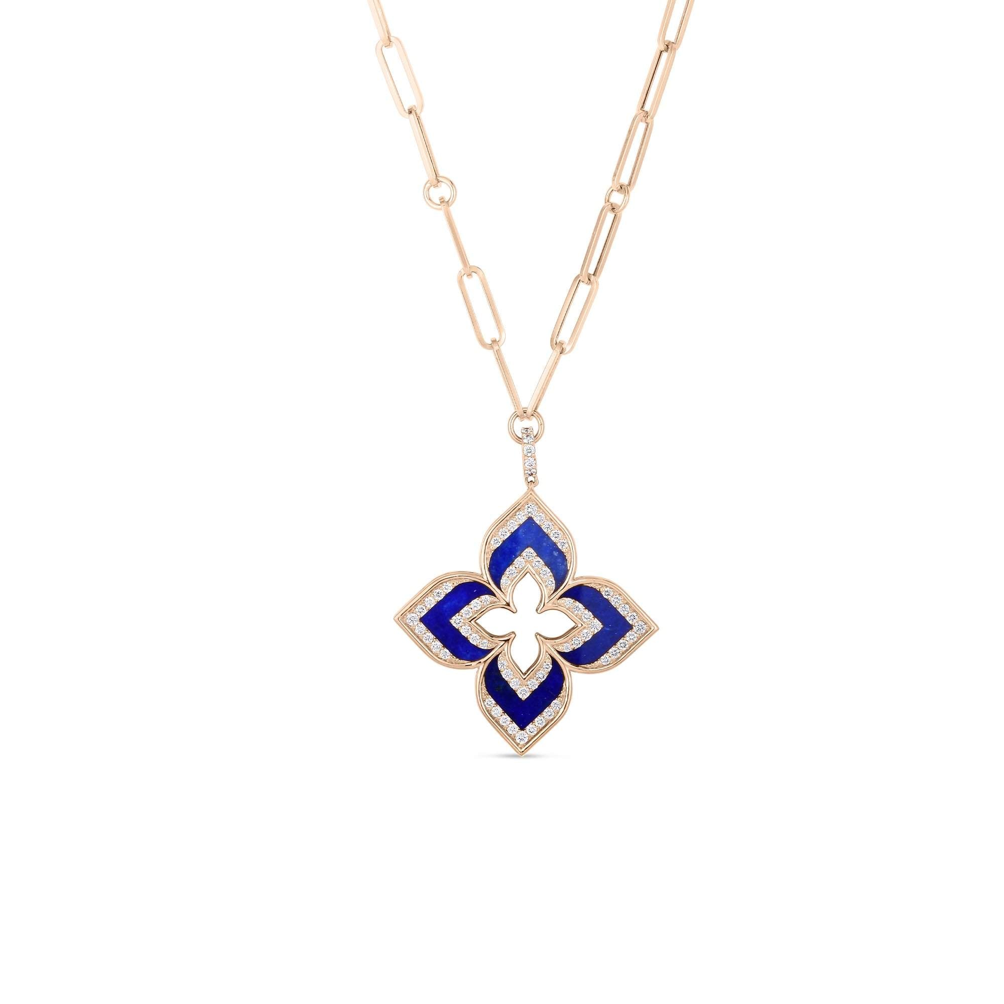 Roberto Coin Venetian Princess Lapis Necklace