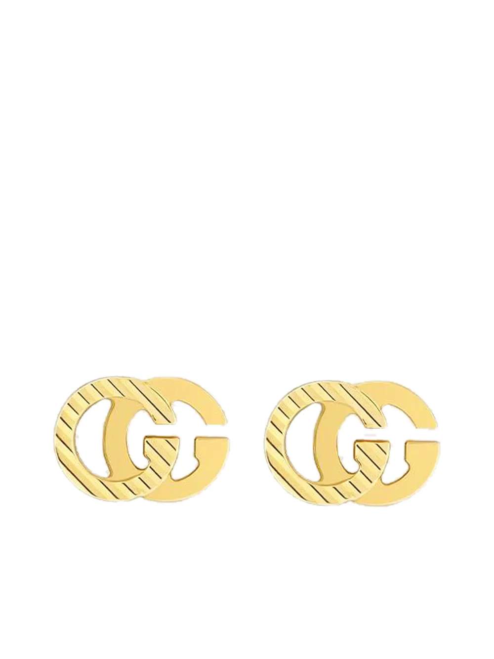 18KT YG GUCCI RUNNING G STUD EARRINGS Provident Jewelery
