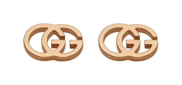 18KT RG GUCCI RUNNING G STUD EARRINGS Provident Jewelery