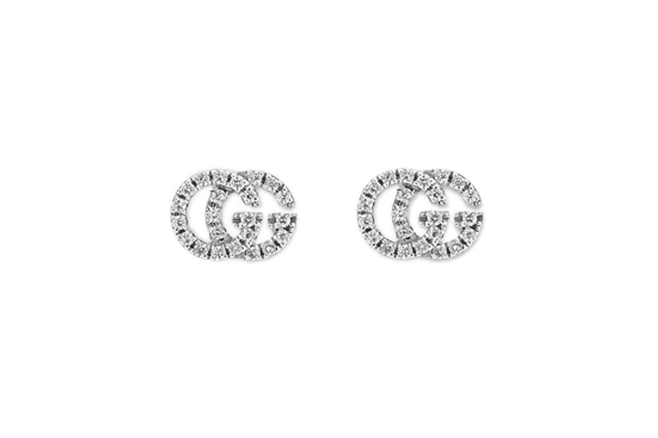 18KT WG GUCCI RUNNING G STUD EARRINGS Provident Jewelery