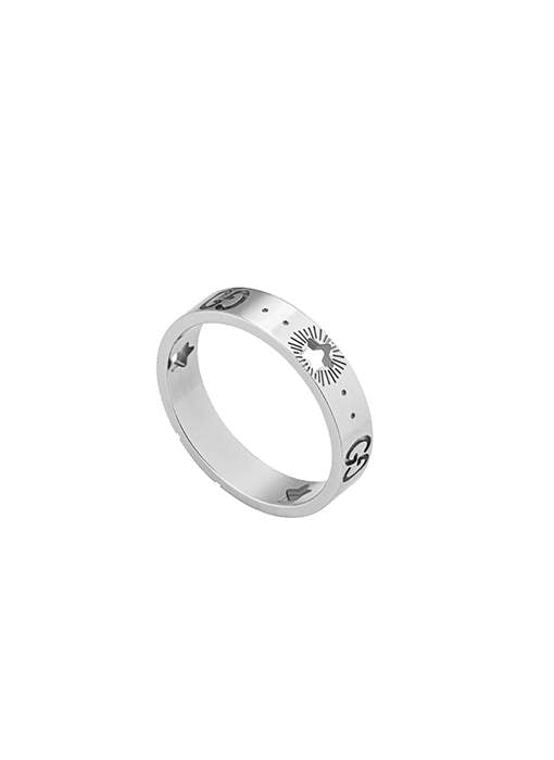 18KT WG GUCCI ICON RING