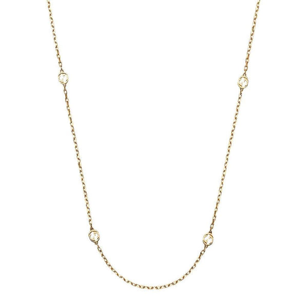 18KT YG GUCCI INTERLOCKING G NECKLACE
