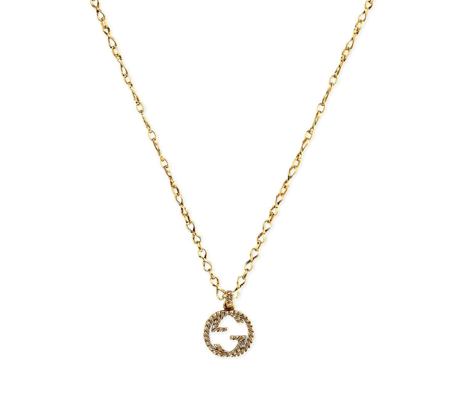 18KT YG GUCCI INTERLOCKING G NECKLACE Provident Jewelery