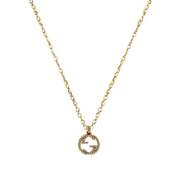 18KT YG GUCCI INTERLOCKING G NECKLACE Provident Jewelery