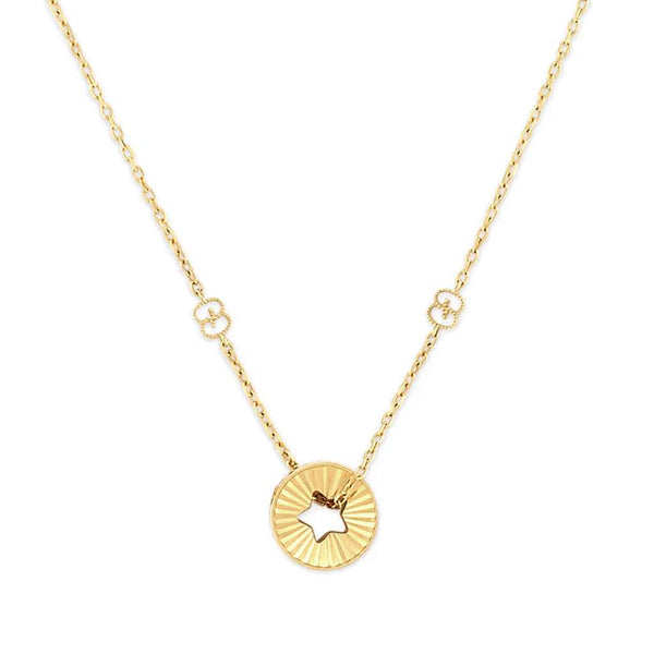 18KT YG GUCCI ICON STAR NECKLACE