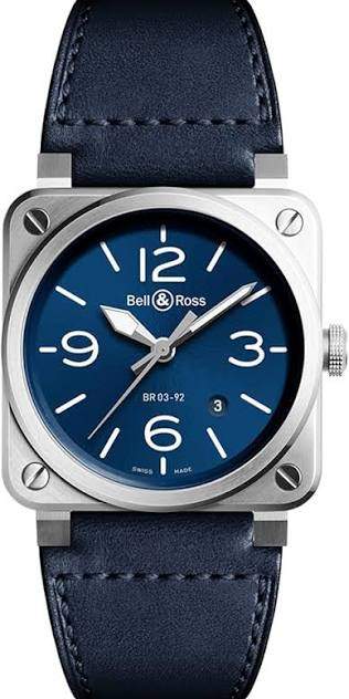 Bell & Ross BR03-92 BR0392-BLU-ST/SCA