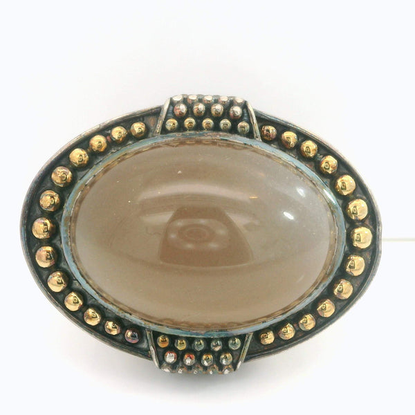Lagos Caviar Oval Stone Ring