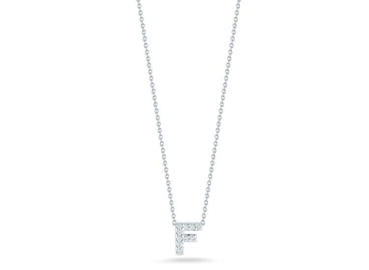 Roberto Coin Love Letter "F" Necklace