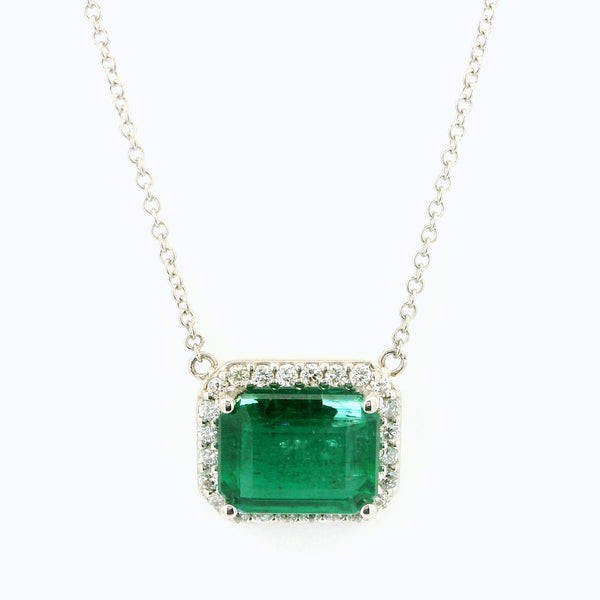 Emerald & Diamond Necklace