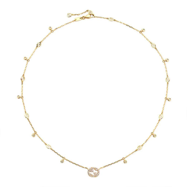18KT YG GUCCI INTERLOCKING G NECKLACE