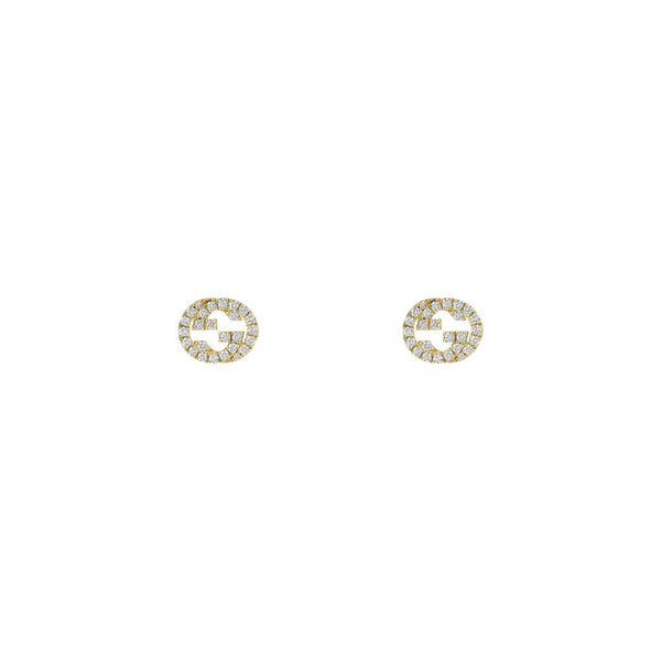 18KT YG GUCCI INTERLOCKING G EARRINGS