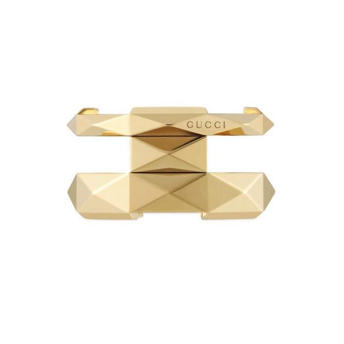 18KT YG GUCCI LINK TO LOVE DOUBLE RING