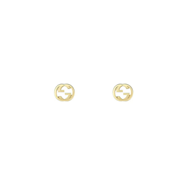 18KT YG GUCCI INTERLOCKING G EARRINGS