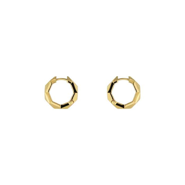 18KT YG GUCCI LINK TO LOVE HOOP EARRINGS