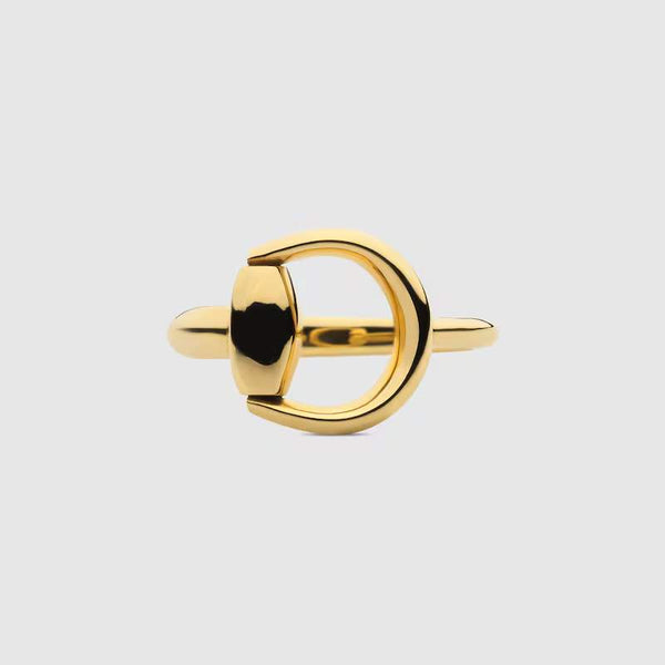 18KT YG GUCCI HORSEBIT RING Provident Jewelery