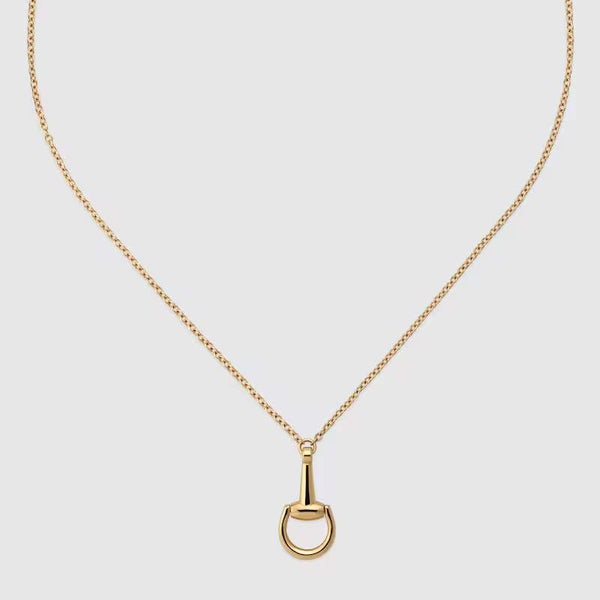 18KT YG GUCCI HORSEBIT NECKLACE