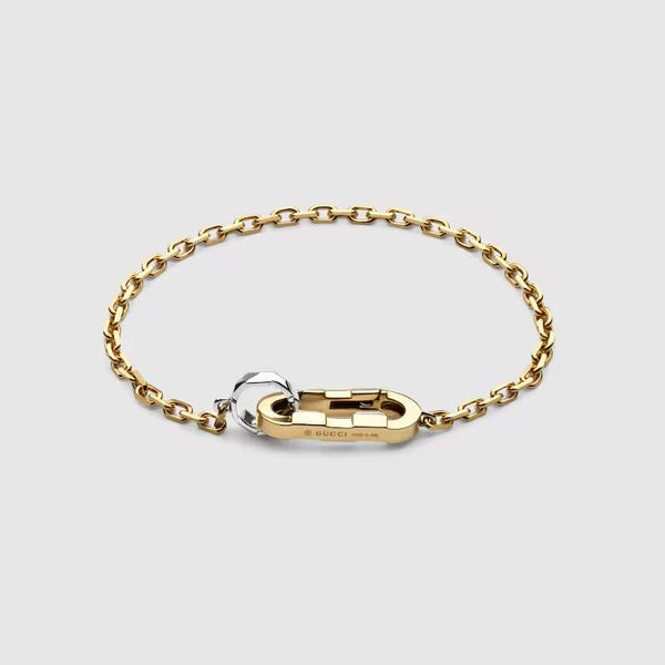 18KW/YG GUCCI LINK TO LOVE BRACELET Provident Jewelery