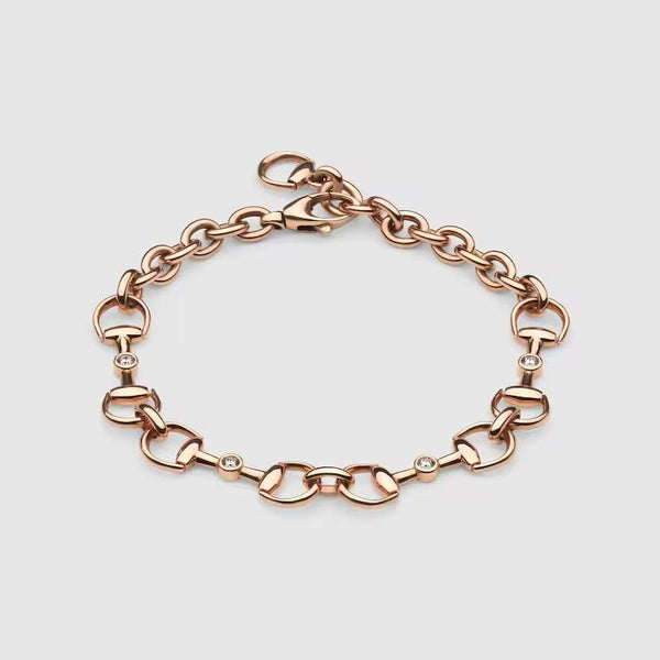 18KT RG GUCCI HORSEBIT BRACELET