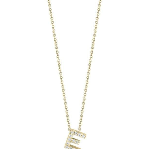 Roberto Coin Love Letter "E" Necklace