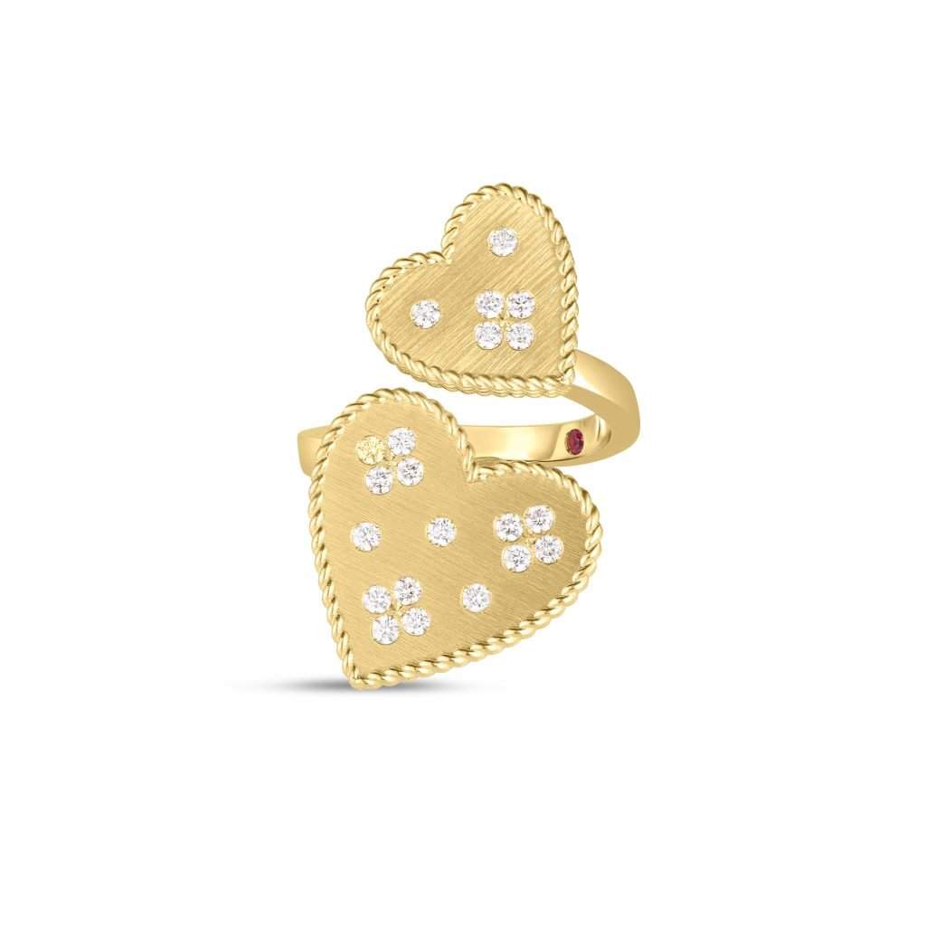 Roberto Coin Double Venetian Princess Heart Ring