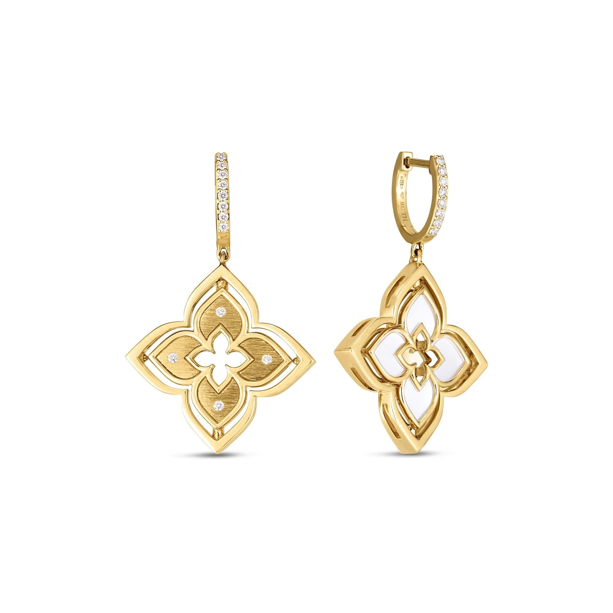 Roberto Coin Mother of Pearl Pirouette Earrings