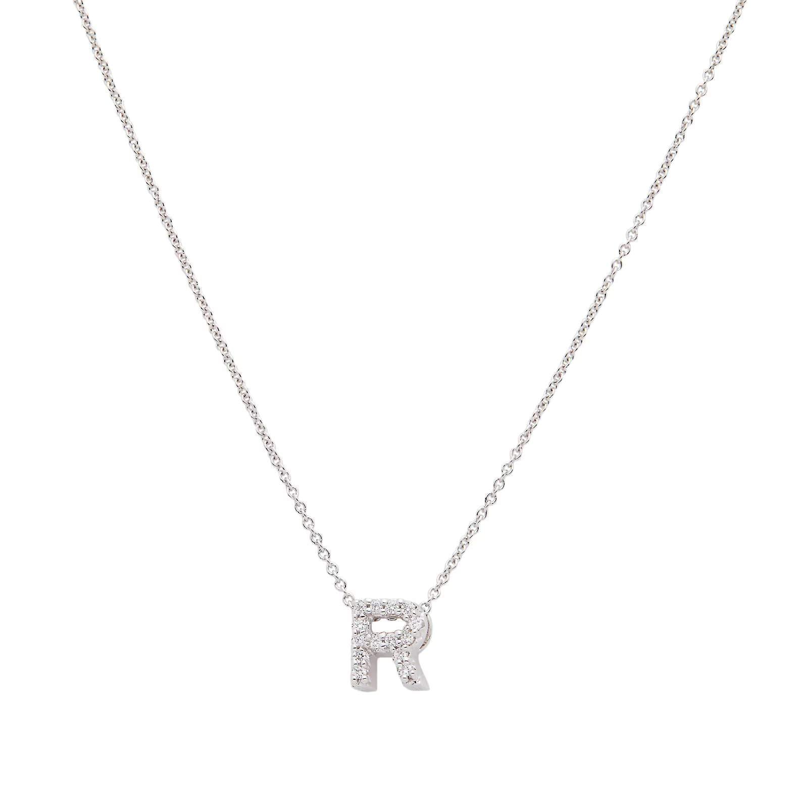 Roberto Coin Love Letter "R" Necklace