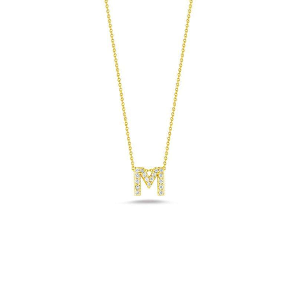Roberto Coin Love Letter "M" Necklace