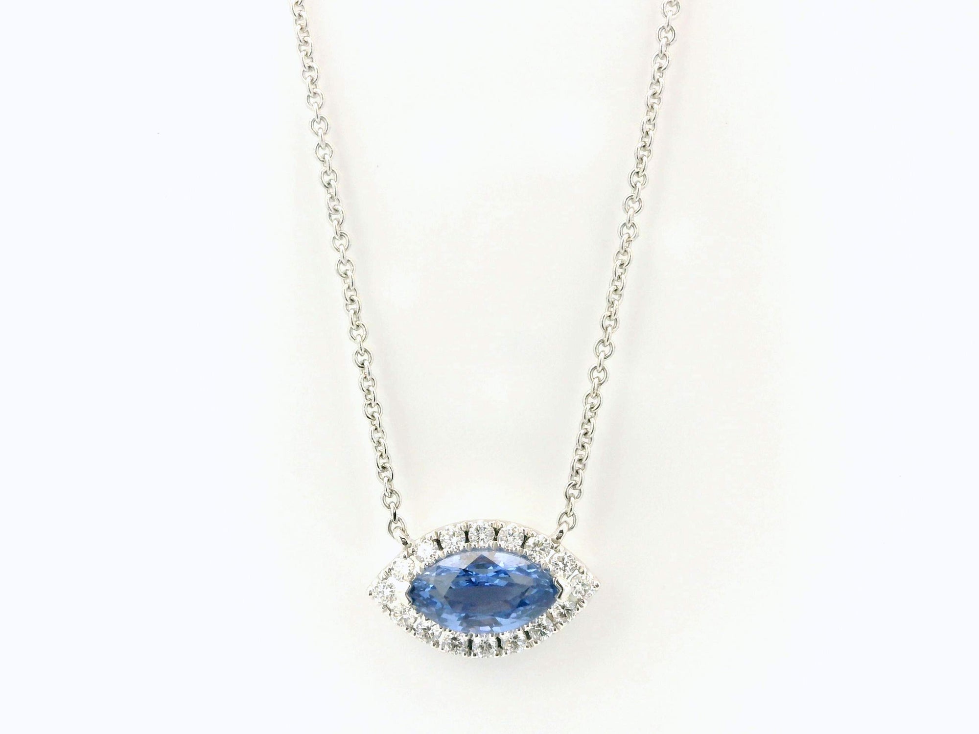 Sapphire Diamond Necklace Provident Jewelery