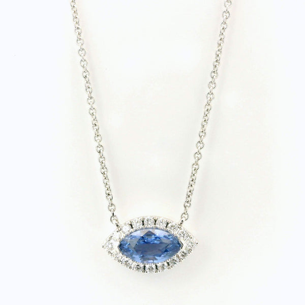 Sapphire Diamond Necklace
