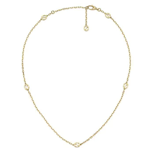 18KT YG GUCCI INTERLOCKING G NECKLACE Provident Jewelery
