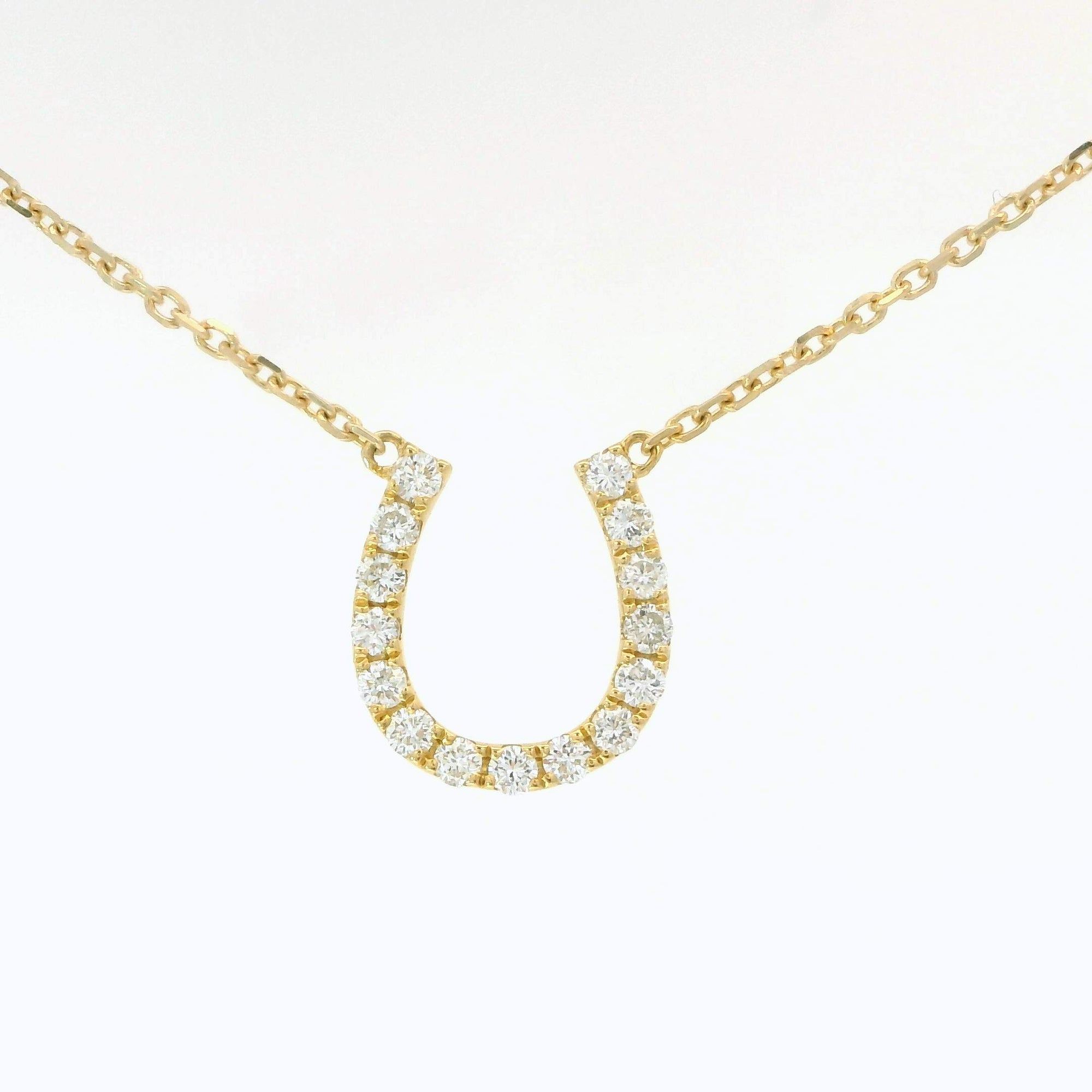 Diamond Horseshoe Necklace